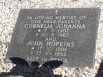 HOPKINS John 1906-1983 & Cornelia Johanna 1907-1967