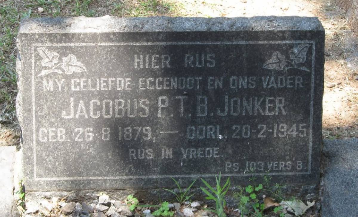 JONKER Jacobus P.T.B. 1879-1945