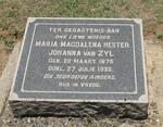 ZYL Maria Magdalena Hester Johanna, van 1875-1936