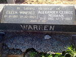 WARREN Alexander George Norman 1913-1987 & Eileen Winifred BOWLES 1915-1957