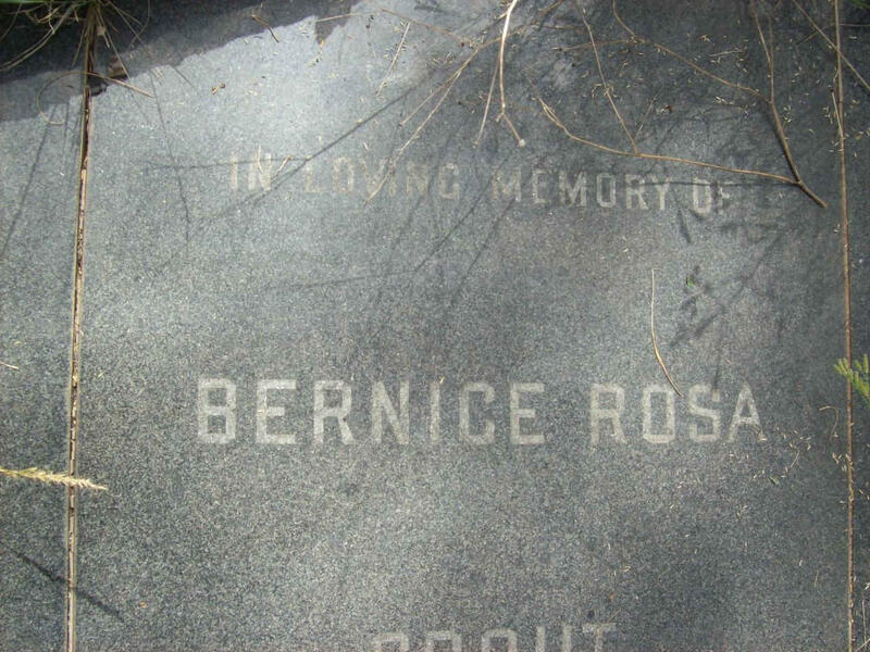 CROUT Bernice Rosa 1904-1970