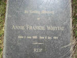 WHITTAL Annie Frankie 1880-1964