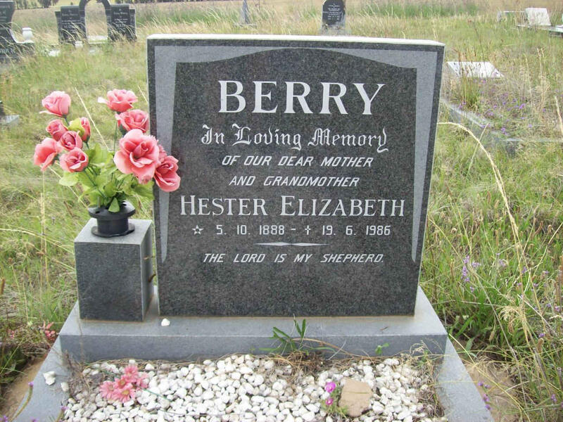 BERRY Hester Elizabeth 1888-1986