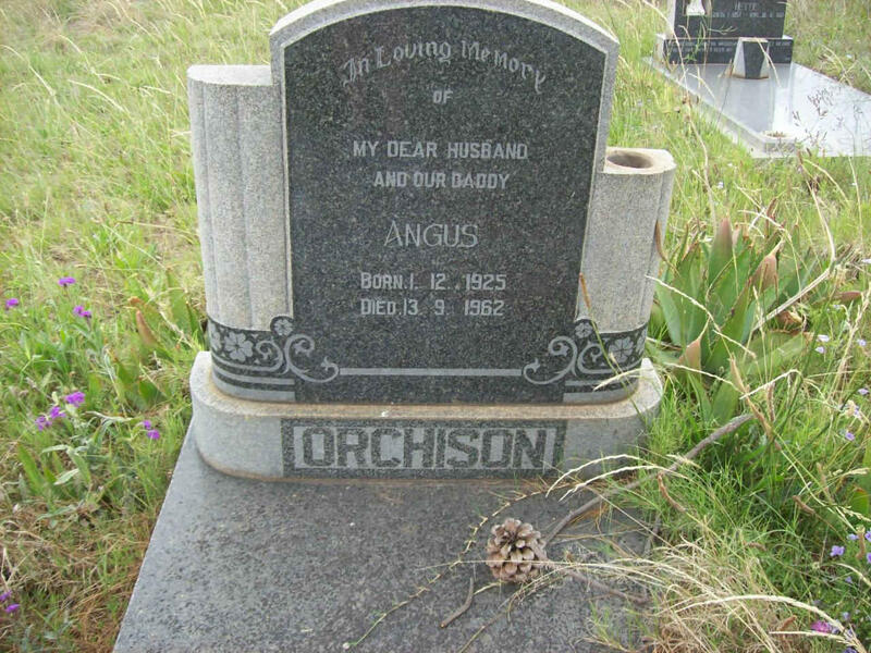 ORCHISON Angus 1925-1962
