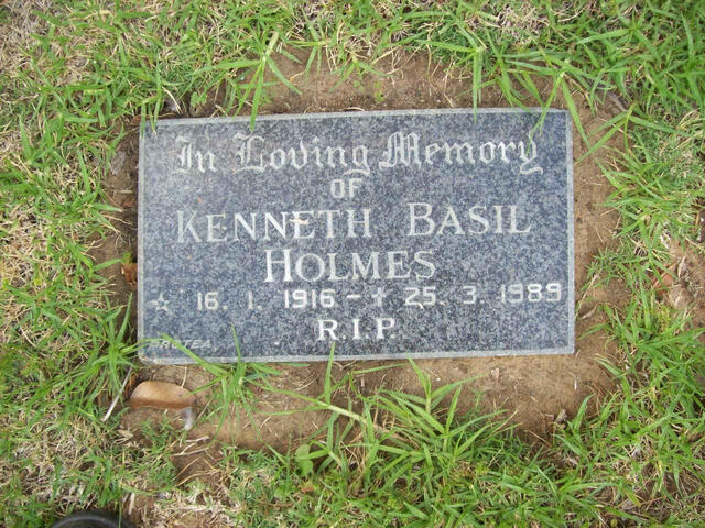 HOLMES Kenneth Basil 1916-1989