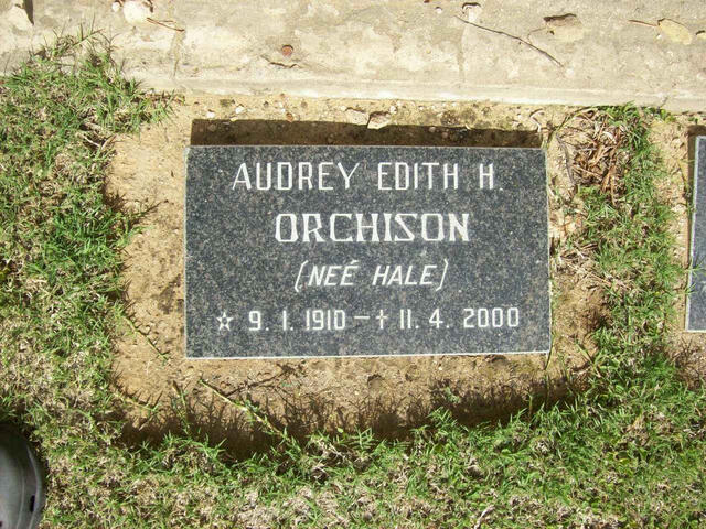 ORCHISON Audrey Edith nee HALE 1910-2000