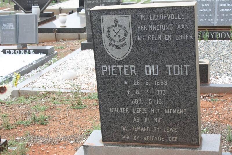 TOIT Pieter, du 1958-1979