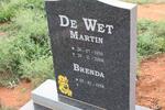 WET Martin, de 1950-2008 & Brenda 1954-