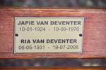 DEVENTER Japie, van 1924-1970 & Ria 1931-2008