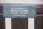 GIBBS Bruce H.G. 1917-2004