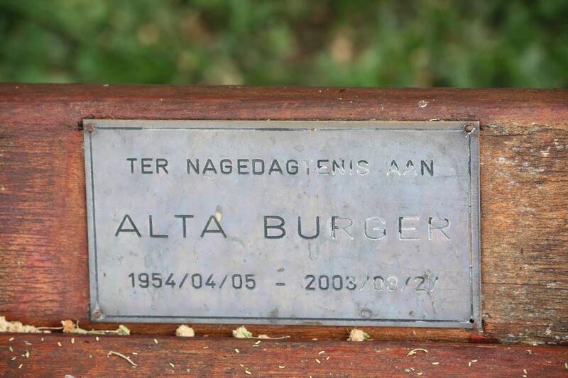 BURGER Alta 1954-2003