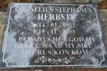HERBST Cornelius Stephanus 1952-2008