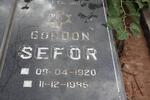 SEFOR Gordon 1920-1995