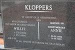 KLOPPERS Willie 1906-1990 & Annie 1906-1995