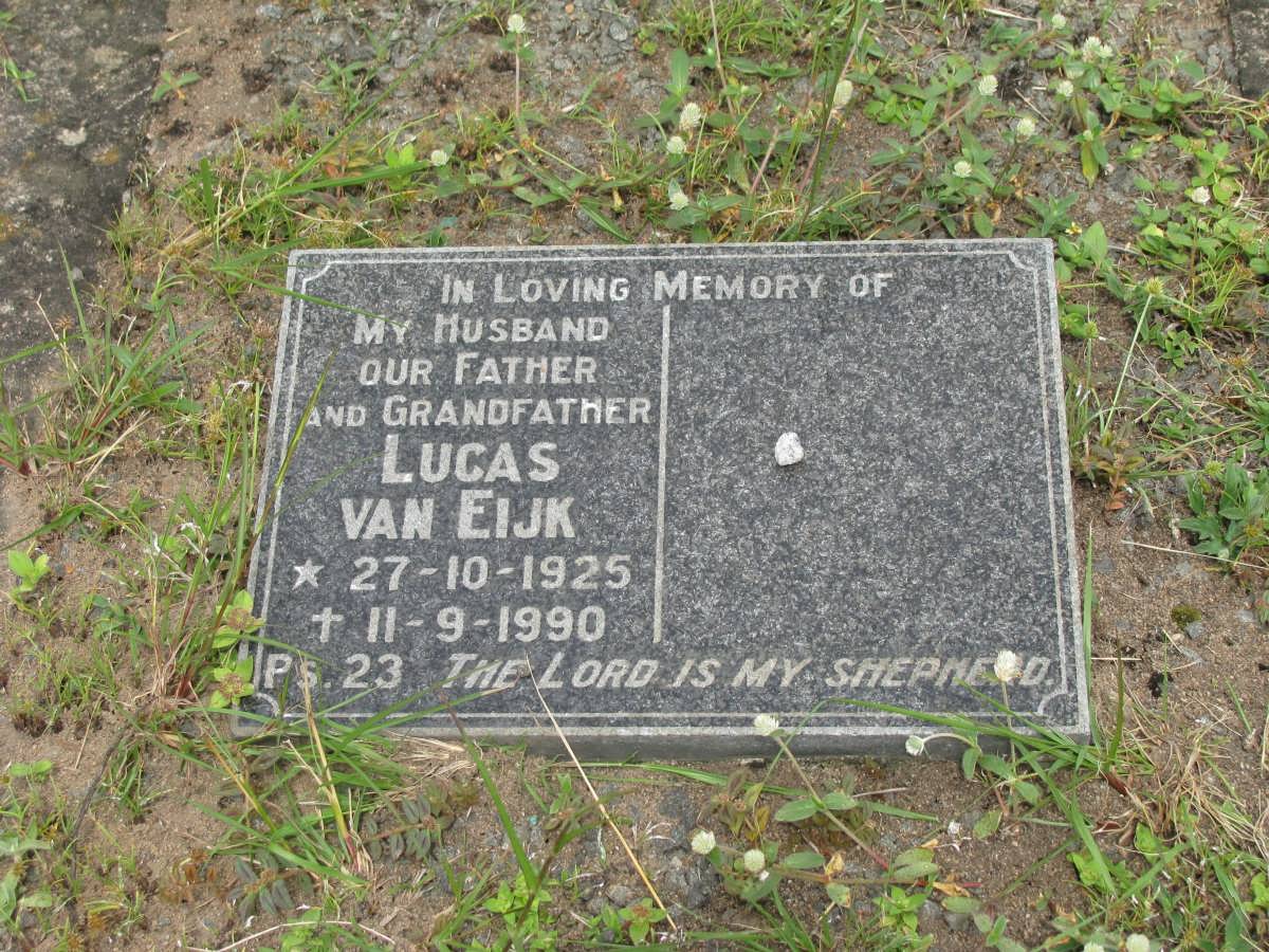 EIJK Lucas, van 1925-1990