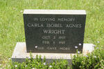 WRIGHT Carla Isobel Agnes 1907-1987