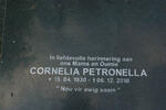 ? Cornelia Petronella 1930-2010