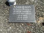 ANDERSON Judith Daphne nee GRIEB 1953-2000