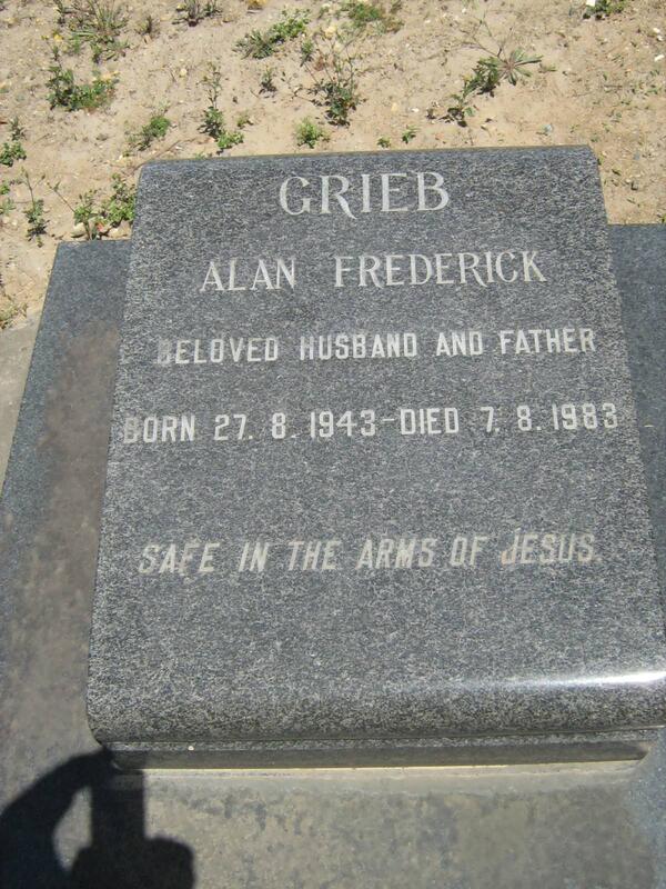 GRIEB Alan Frederick 1943-1983