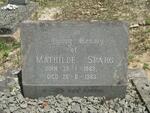 SPARG Mathilde 1889-1963