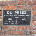 PREEZ Jan Lourens, du 1938-2008 & Joey