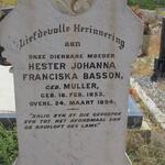 BASSON Hester Johanna Franciska nee MULLER 1853-1894