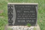 MAHLANGU Piet 1914-1968