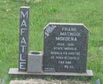 MAFATLE Frank Matingoe Mokoena 1868-1961