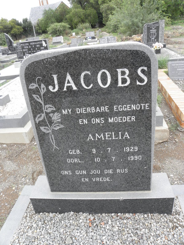 JACOBS Amelia 1929-1990