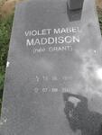 MADDISON Violet Mabel nee GRANT 1916-2003