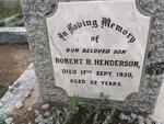 HENDERSON Robert B. -1930