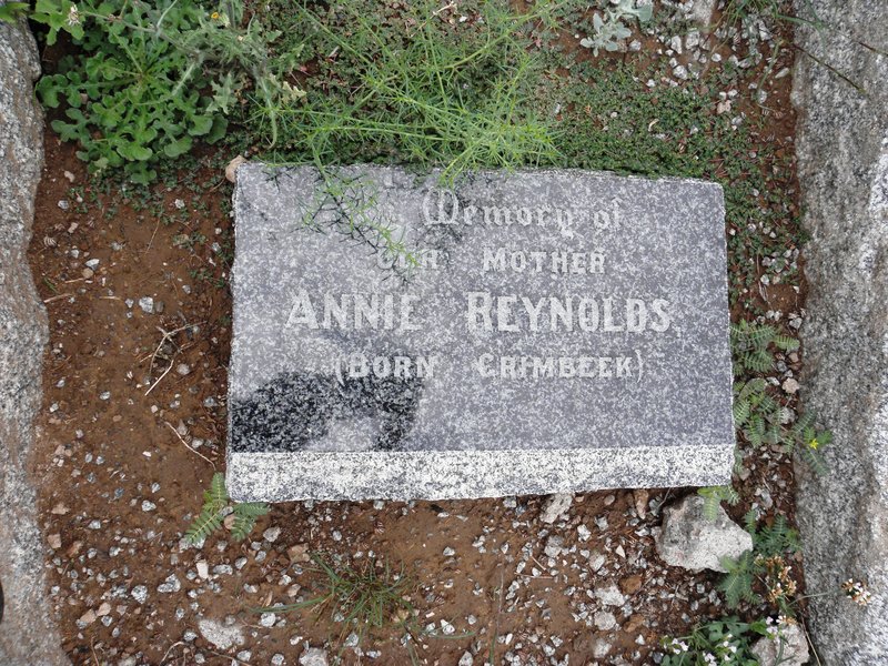 REYNOLDS Annie nee GRIMBEEK 