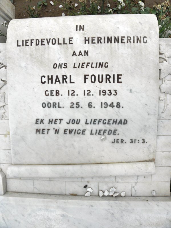 FOURIE Charl 1933-1948