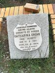 GROVE Catharina nee AURET 1917-1954