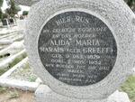 MARAIS Alida Maria nee GREEFF 1879-1952