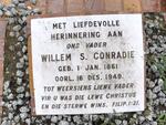 CONRADIE Willem S. 1861-1949