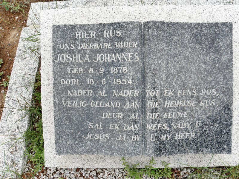 ? Joshua Johannes 1878-1954