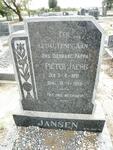JANSEN Pieter Jacob 1891-1958