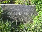 BHETTA Ayesha 1929-2012