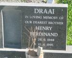 DRAAI Henry Ferdinand 1948-1995