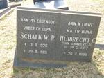 OBERHOLZER Schalk W.P. 1926-1985 & Huibrecht C. VAN JAARSVELD 1917-1998