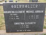 OBERHOLZER Michael Adriaan 1897-1977 & Margarietha Elizabeth GOUWS 1904-1988 :: OBERHOLZER Christina Elizabeth 1923-1999