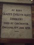 DIMBLEBY Gladys Evelyn Alice -1952