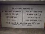 HENDERSON James Milne 1892-1968 & Mabel Grace -1970 :: HENDERSON C.M. -1991