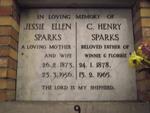 SPARKS C. Henry 1878-1965 & Jessie Ellen 1873-1956