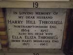 THROSSELL Harry Hill 1864-1957 & Ella Eliza HART 1871-1967