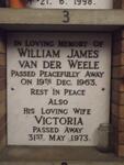 WEELE William James, van der -1963 & Victoria -1973