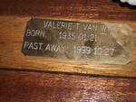 WYK Valerie T., van 1935-1999
