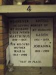 WEHMEYER Marthinus 1899-1965 & Maria 1914-1990 :: ANTILL Baden 1901-1979 & Johanna 1910-1990