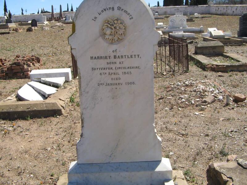 BARTLETT Harriet 1845-1906
